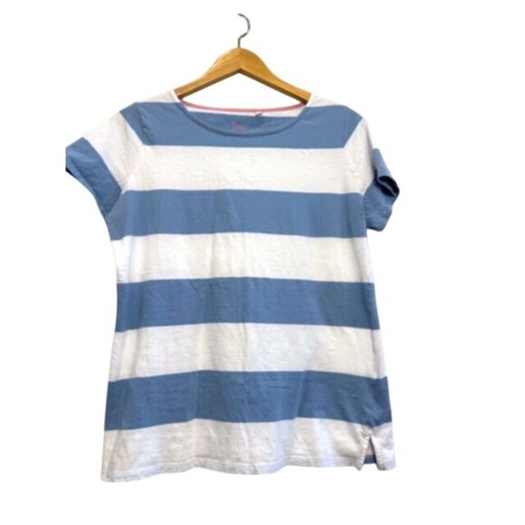 EUC Boden Womens Blue & White Striped Short-Sleeve T-Shirt US 12 - Picture 5 of 10